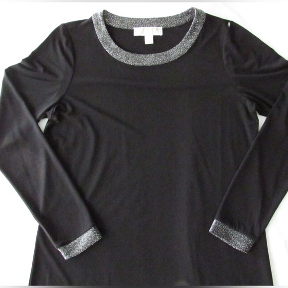 MICHAEL KORS Black Long Sleeve Stretch Pullover Sheath Cocktail Dress - Picture 5 of 8